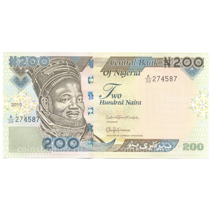 Банкнота 200 найра 2015 года Нигерия