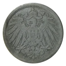 Монета 10 пфеннигов 1919 года Германия (реверс)