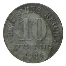 Монета 10 пфеннигов 1921 года Германия (аверс)