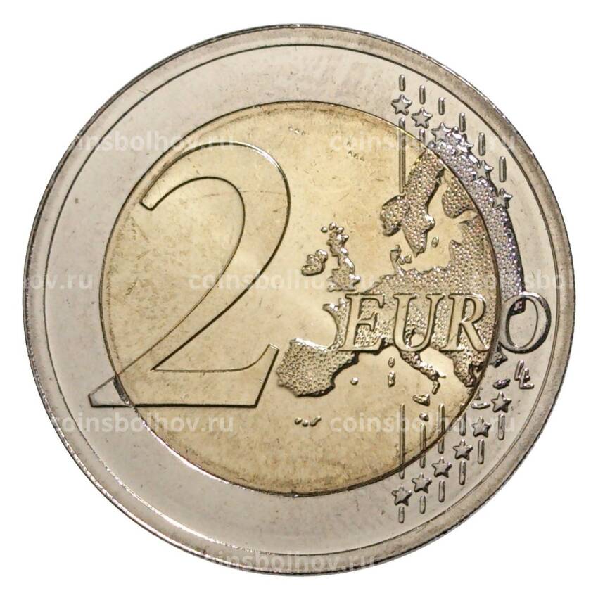 Монета 2 евро 2018 года Латвия «100 лет государствам Балтики» (вид 2)