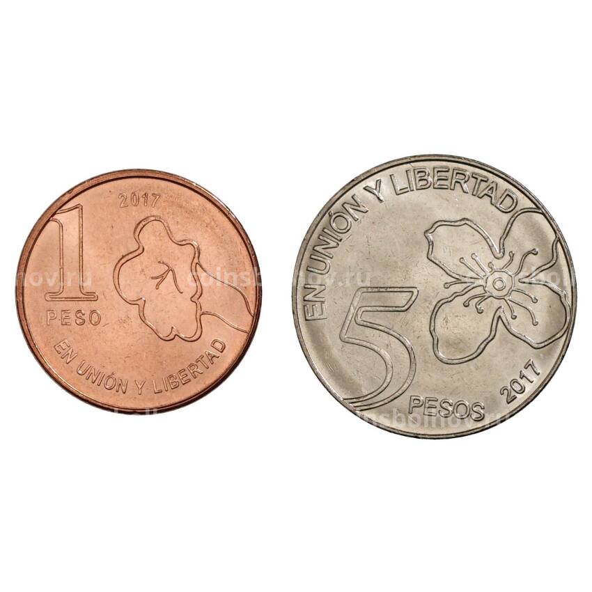 Набор из двух монет 2017 года Аргентина