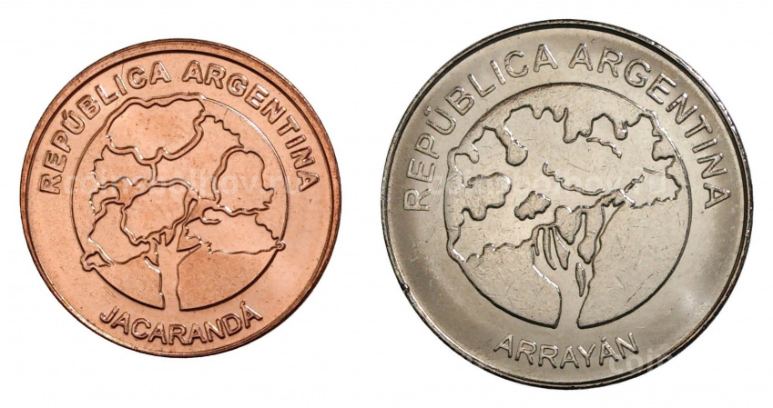 Набор из двух монет 2017 года Аргентина (вид 2)
