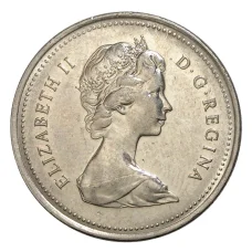 Монета 25 центов 1979 года Канада (реверс)