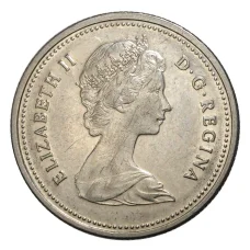 Монета 25 центов 1981 года Канада (реверс)