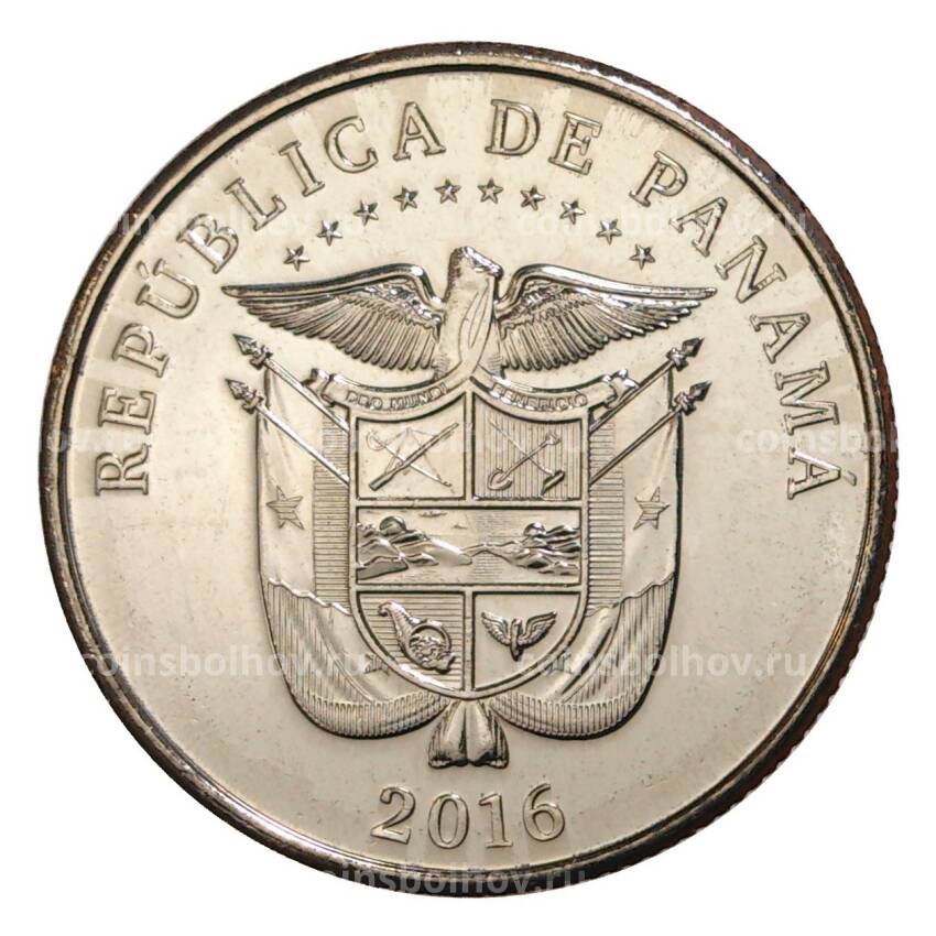 Монета 1/4 бальбоа 2016 года Панама «100 лет строительству Панамского канала — Рабочие» (вид 2)