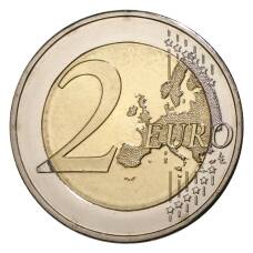 Монета 2 евро 2012 года Эстония «10 лет евро наличными» (реверс)