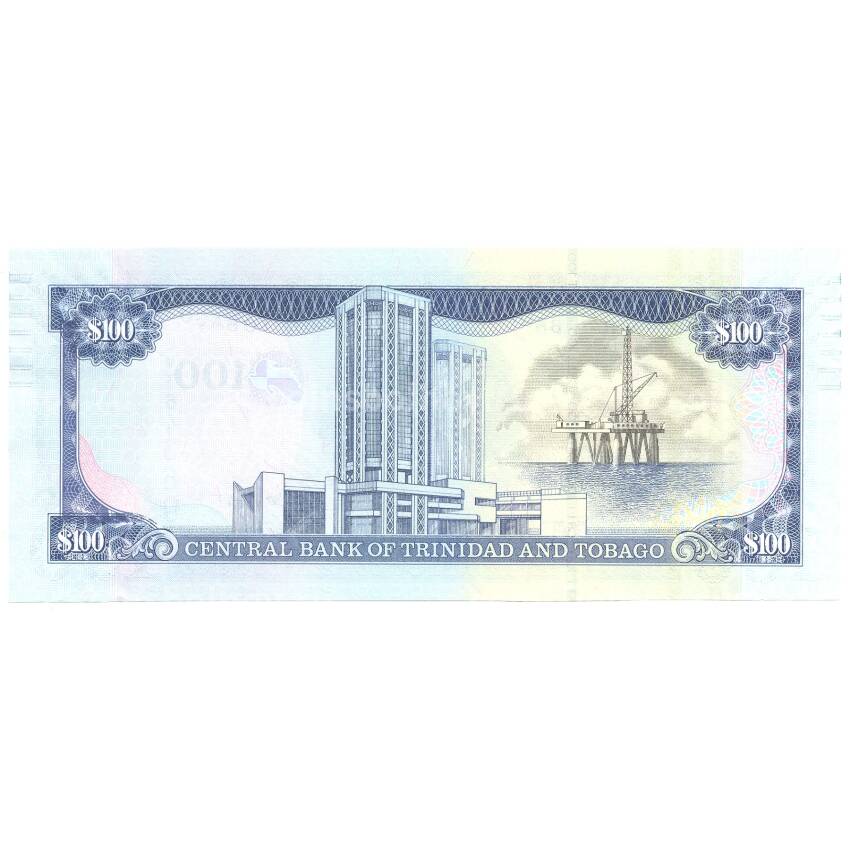Банкнота 100 долларов 2006 года Тринидад и Тобаго (вид 2)