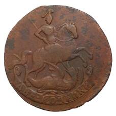Монета 2 копейки 1757 года (реверс)