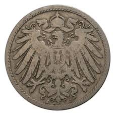 Монета 10 пфеннигов 1893 года J Германия (реверс)