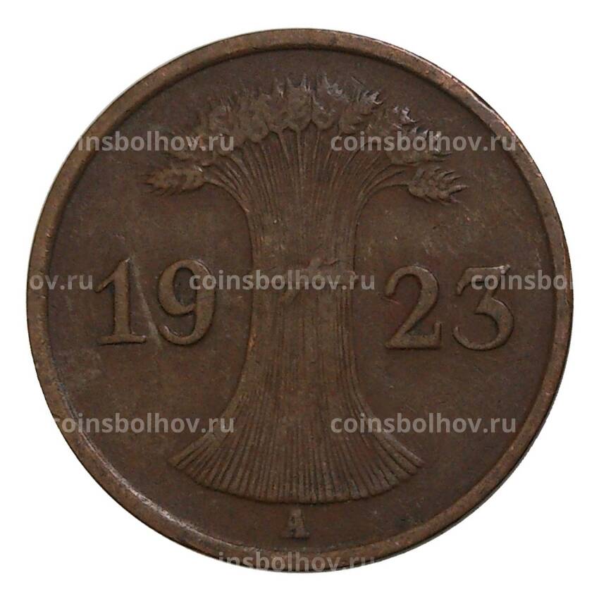 Монета 1 рентенпфенниг 1923 года А Германия