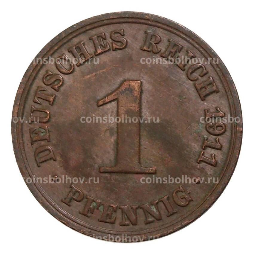 Монета 1 пфенниг 1911 года А Германия