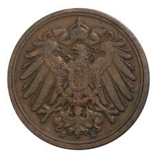 Монета 1 пфенниг 1897 года Е Германия (реверс)