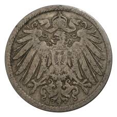 Монета 10 пфеннигов 1899 года J Германия (реверс)