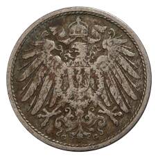 Монета 10 пфеннигов 1905 года G Германия (реверс)