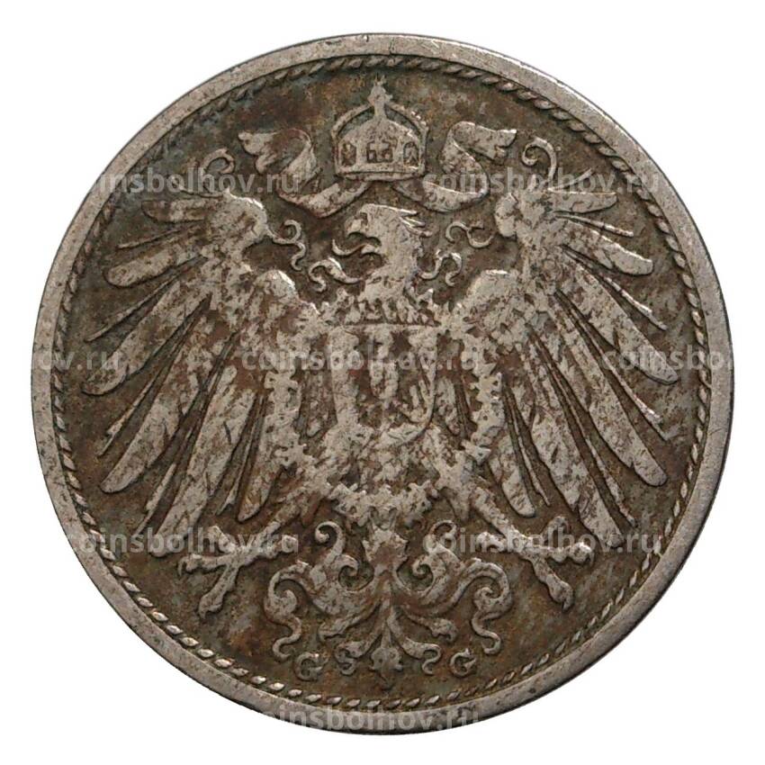 Монета 10 пфеннигов 1905 года G Германия (вид 2)