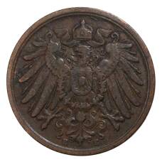 Монета 2 пфеннига 1905 года Е Германия (реверс)