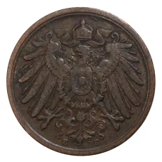 Монета 2 пфеннига 1905 года Е Германия (реверс)