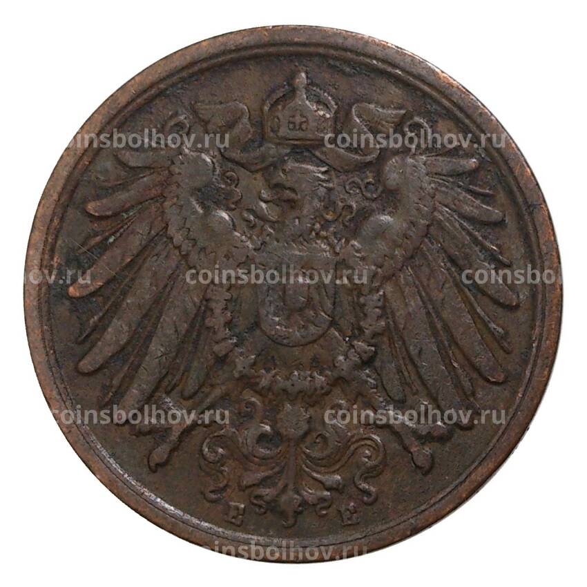 Монета 2 пфеннига 1905 года Е Германия (вид 2)