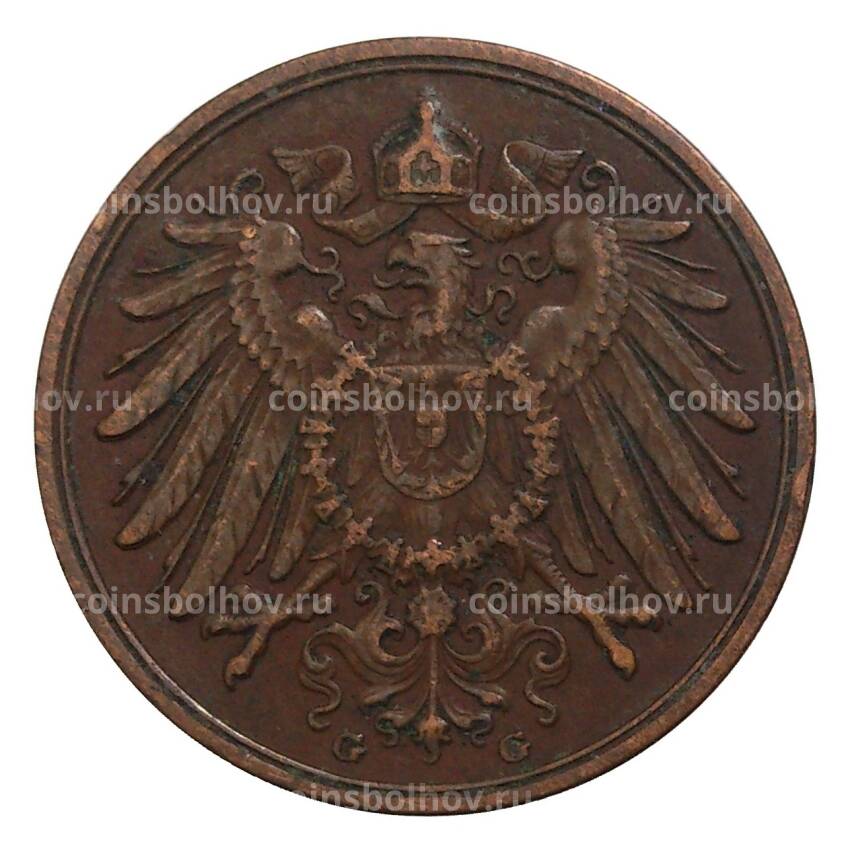 Монета 2 пфеннига 1916 года G Германия (вид 2)