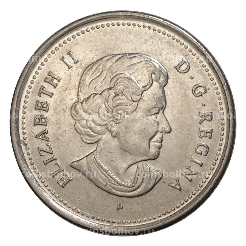 Монета 25 центов 2006 года Канада (Р) (вид 2)