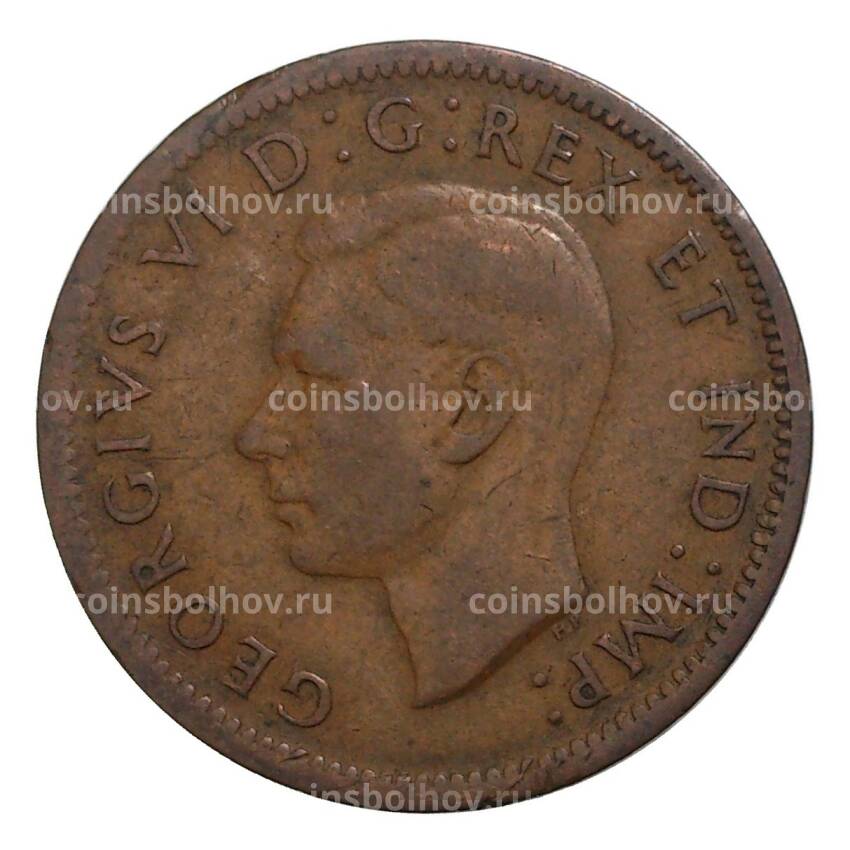 Монета 1 цент 1938 года Канада (вид 2)