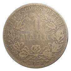 Монета 1 марка 1873 года D Германия (аверс)