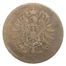 Монета 1 марка 1873 года D Германия (реверс)