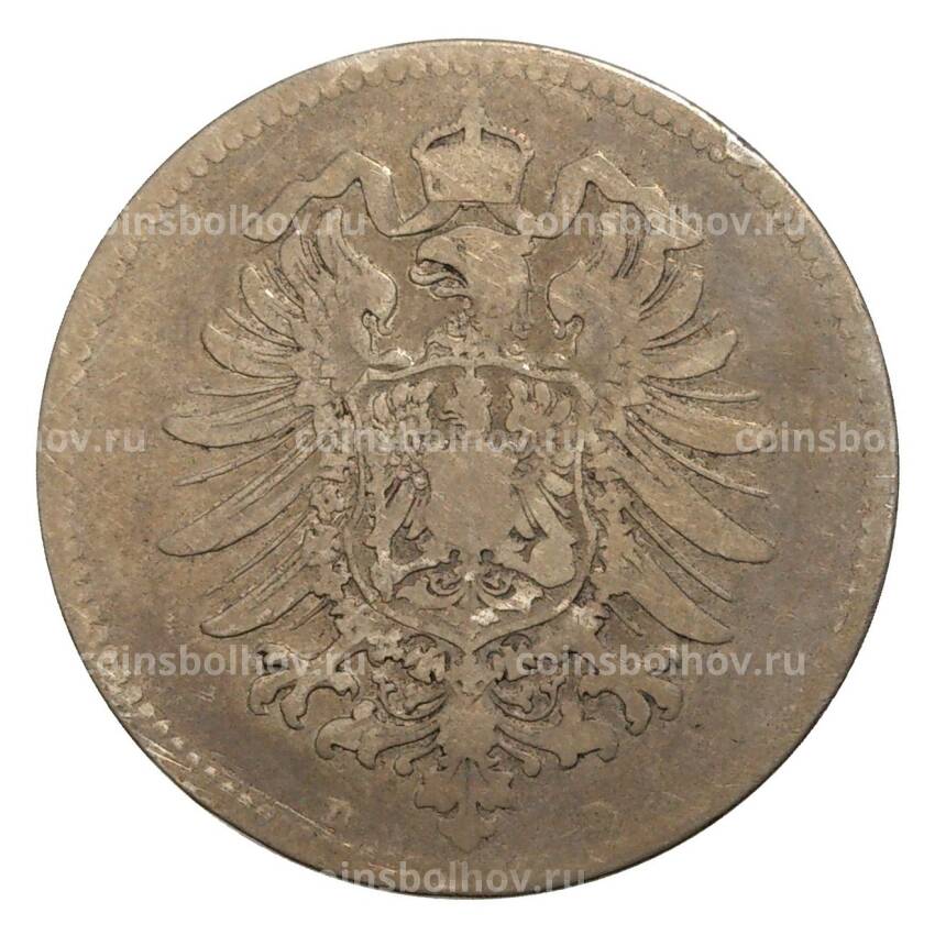 Монета 1 марка 1873 года D Германия (вид 2)