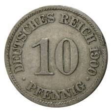 Монета 10 пфеннигов 1900 года A Германия (аверс)