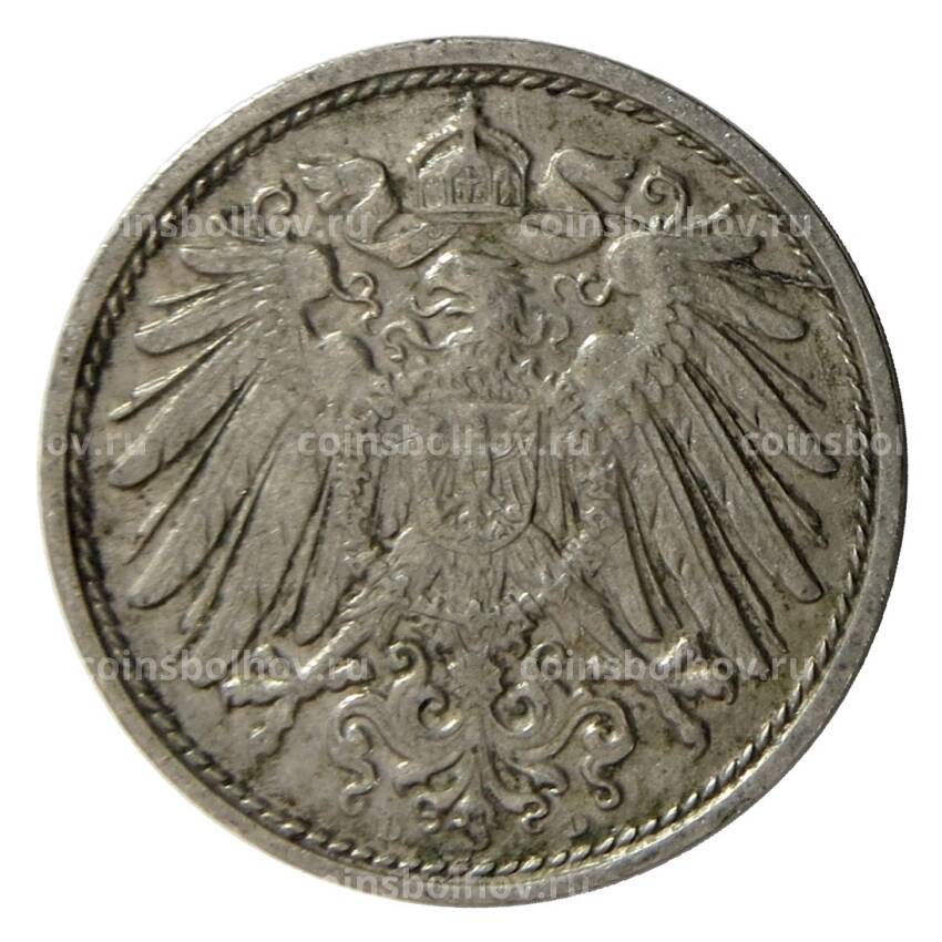 Монета 10 пфеннигов 1914 года D Германия (вид 2)