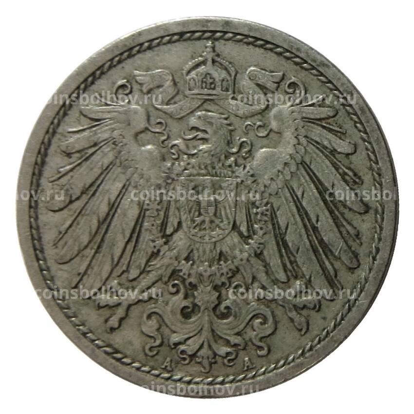 Монета 10 пфеннигов 1914 года A Германия (вид 2)