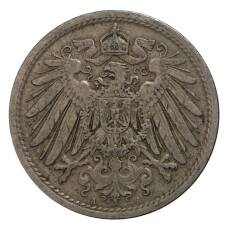 Монета 10 пфеннигов 1908 года А Германия (реверс)