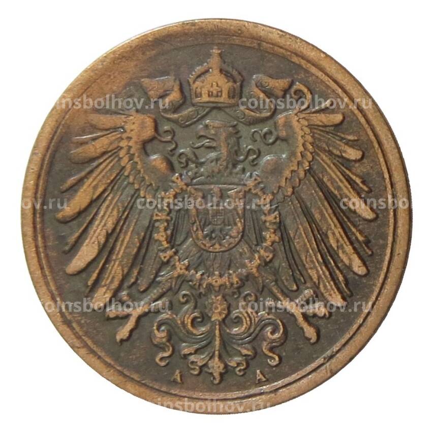 Монета 1 пфенниг 1906 года A Германия (вид 2)