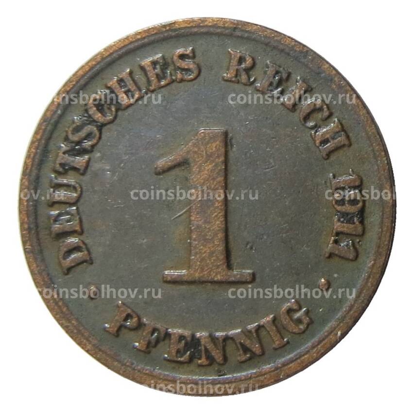 Монета 1 пфенниг 1911 года D Германия