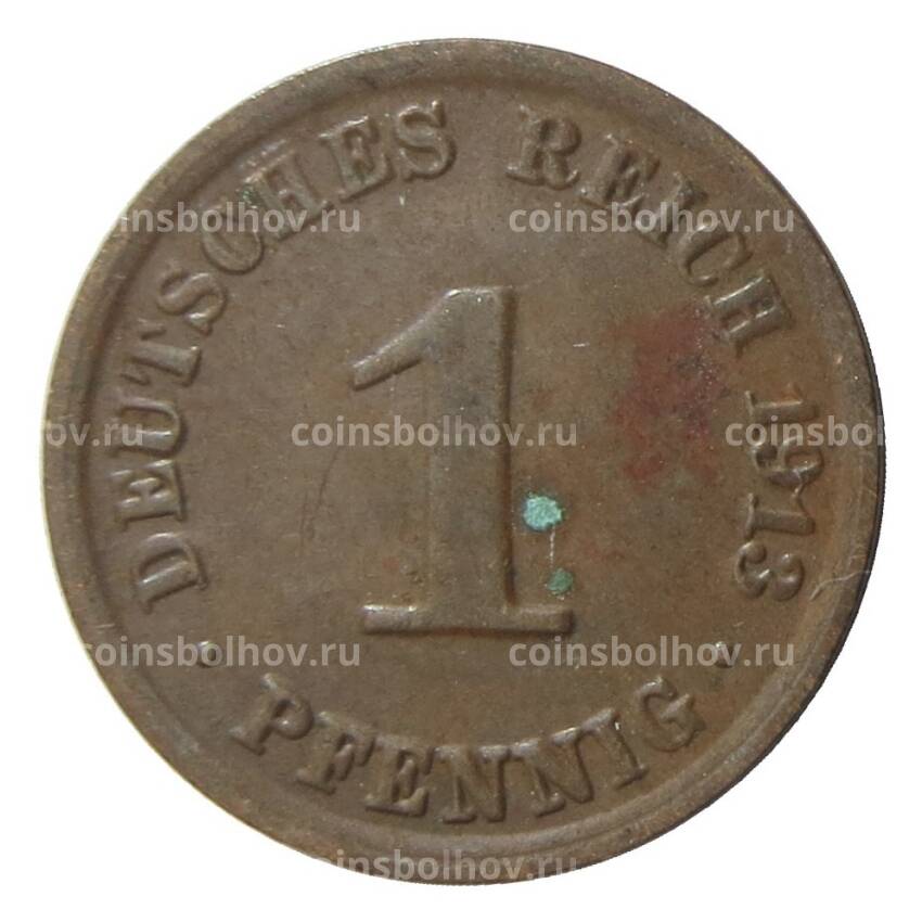 Монета 1 пфенниг 1913 года A Германия
