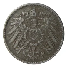 Монета 5 пфеннигов 1919 года A Германия (реверс)