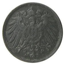 Монета 10 пфеннигов 1919 года Германия (реверс)