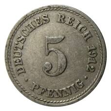 Монета 5 пфеннигов 1912 года A Германия (аверс)
