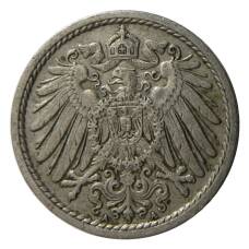 Монета 5 пфеннигов 1914 года A Германия (реверс)