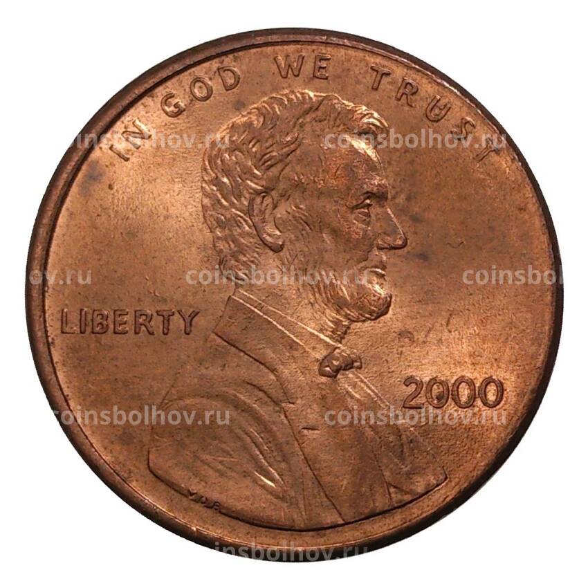 Монета 1 цент 2000 года США
