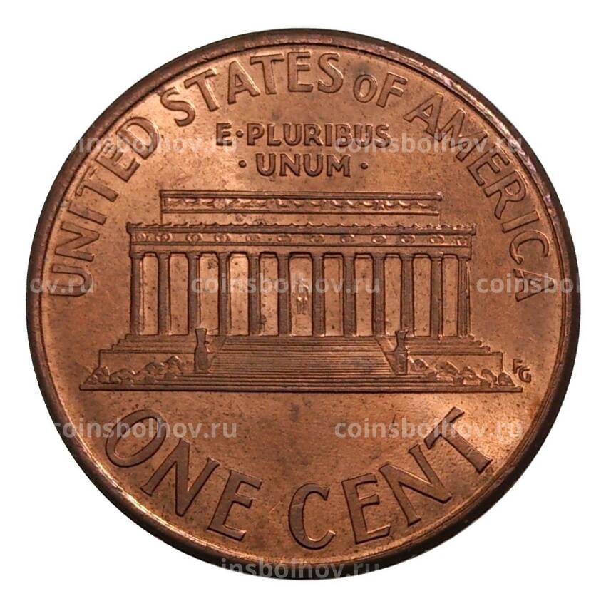 Монета 1 цент 2000 года США (вид 2)
