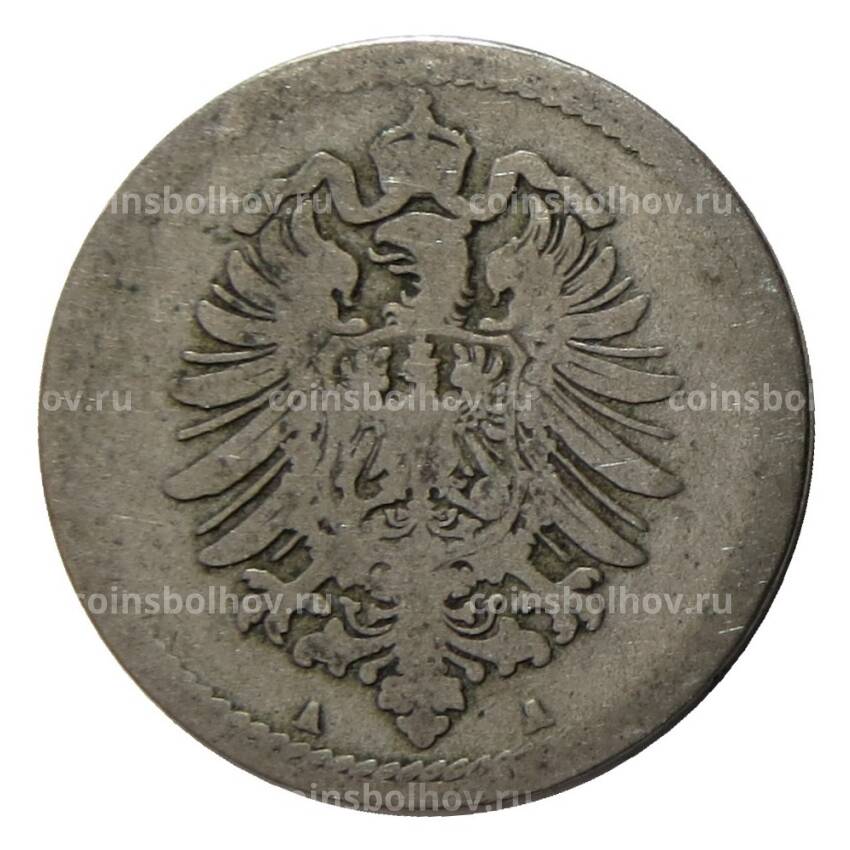 Монета 5 пфеннигов 1874 года A Германия (вид 2)