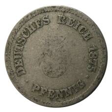 Монета 5 пфеннигов 1875 года D Германия (аверс)