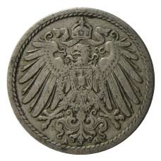 Монета 5 пфеннигов 1899 года A Германия (реверс)