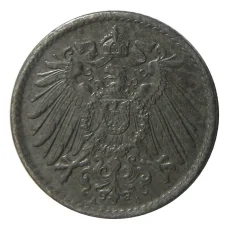 Монета 5 пфеннигов 1921 года A Германия (реверс)