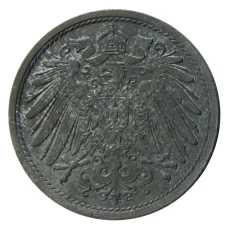 Монета 10 пфеннигов 1921 года Германия (реверс)