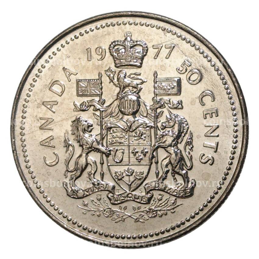 Монета 50 центов 1977 года Канада