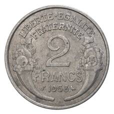 Монета 2 франка 1958 года Франция (аверс)