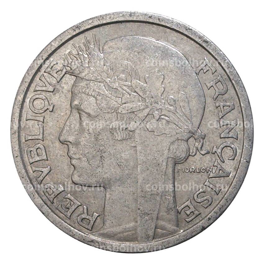 Монета 2 франка 1958 года Франция (вид 2)