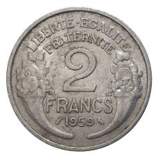 Монета 2 франка 1959 года Франция (аверс)
